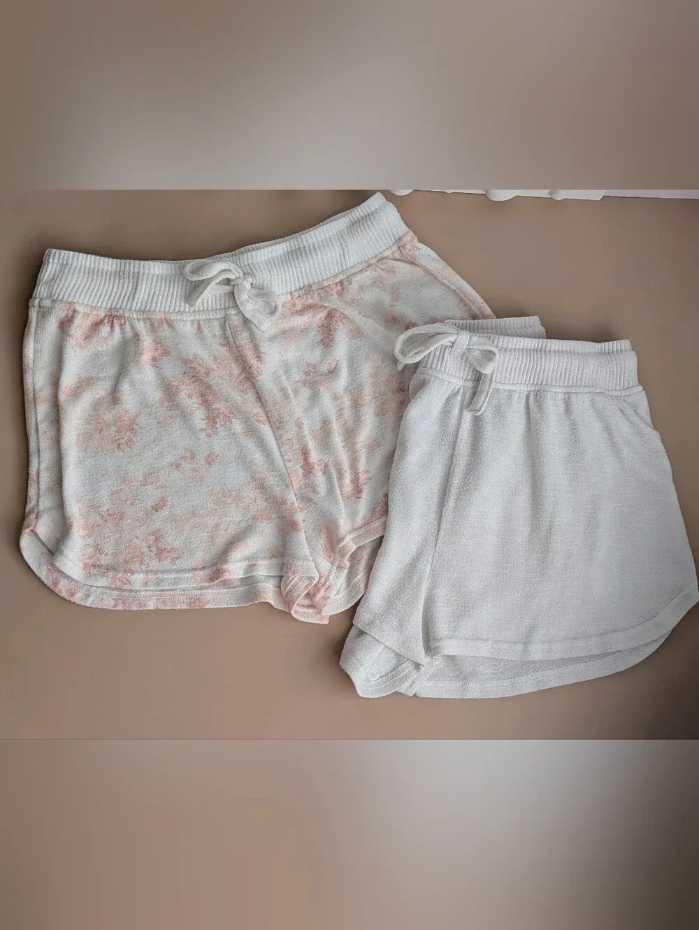 Yogalicious 2-Pack Soft Lounge Shorts Floral & White Size XS